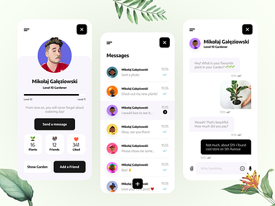 Botanic. Plants Library App 🌱 app best design challenge daily ui design flowers garden library plants ui ui ux ui design user interface ux