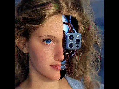 iHuman 3d 3d modeling 3d render abstract ai blender3d iphone photoshop portrait