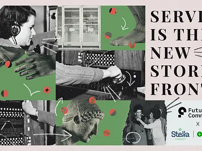 Service Collage branding collage collage art illustration papercut photography