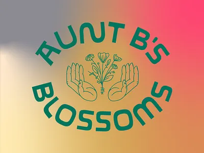 Aunt B's Full Mark badge brand branding design icon identity illustration lettering linework logo type