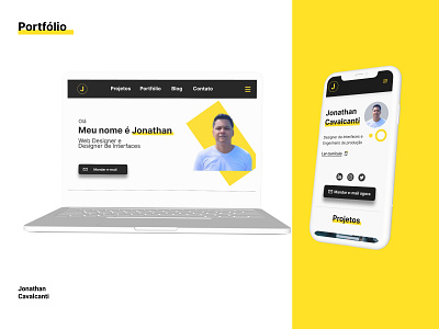 Layout Portfólio portfolio site uidesign webdesign