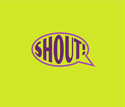 Logo for Shout! messaging app daily logo challenge dailylogochallenge design logo