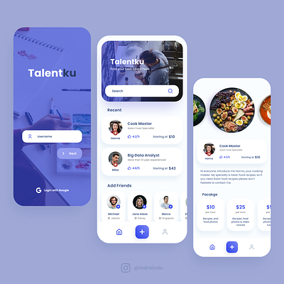 User Interface Design of Service Application interactiondesign mobile app mobileappdesign serviceapp talent uidesign uiux userexperience userexperiencedesign userinterface userinterfacedesign uxdesign