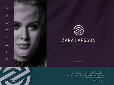 ZARA LARSSON, Z (andL) logo abstract branding flat logo logos monogram simple typography ui vector zl