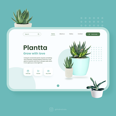 Landing Page Design of Plant Community landingpage landingpagedesign plantapp plantweb uidesign uiux userexperience userexperiencedesign userinterface userinterfacedesign uxdesign webdesign