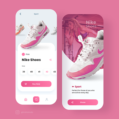 Nike Sport Shoes UI Design Exercise ecommerce ecommerce app ecommerce design ecommerce shop interactiondesign nike nikeshoes sportapp uidesign uiux uiuxdesign userexperience userexperiencedesign userinterface userinterfacedesign uxdesign