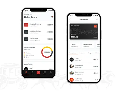 Wells Fargo Redesign account app bank card concept concept design design fargo finance finance app mobile app mobile ui ui ux wells wells fargo