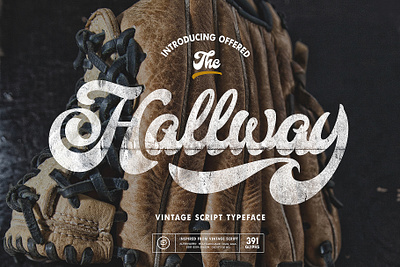 Hallway Typeface baseball font classic fonts font font design font family type type design typeface vintage font