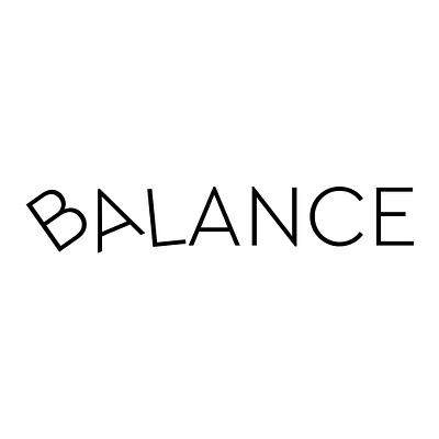 Balance Typography (A-Z Typography) 36daysoftype abstract adobe adobe illustrator art black branding clean design minimal simple type vector