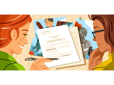 How to Format Your Children's Book Manuscript character editorial editorial illustration illustration reedsy writing