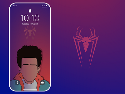 Spider-Man: Into the Spider-Verse amazing android free freebie illustarion iphone lockscreen marvel marvel comics marvelous designer miles morales minimal mobile wallpaper spider spider man spiderman wallpaper wallpapers walls