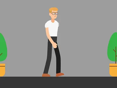 Sam Walk Cycle animation illustration motion graphics vector