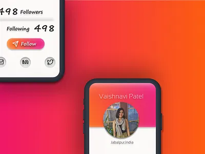 DAY 6 - USER PROFILE 3d 3d art animation claymockup dailui day6 dayliui design figma illustration logo uiinspiration uiux