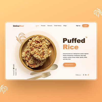 Online Muri UI Design app design behance branding clean ui design app designs illustration instagram logodesign minimalism orange puffed rice typography uidesign uiux ux design web app web ui webdesign website