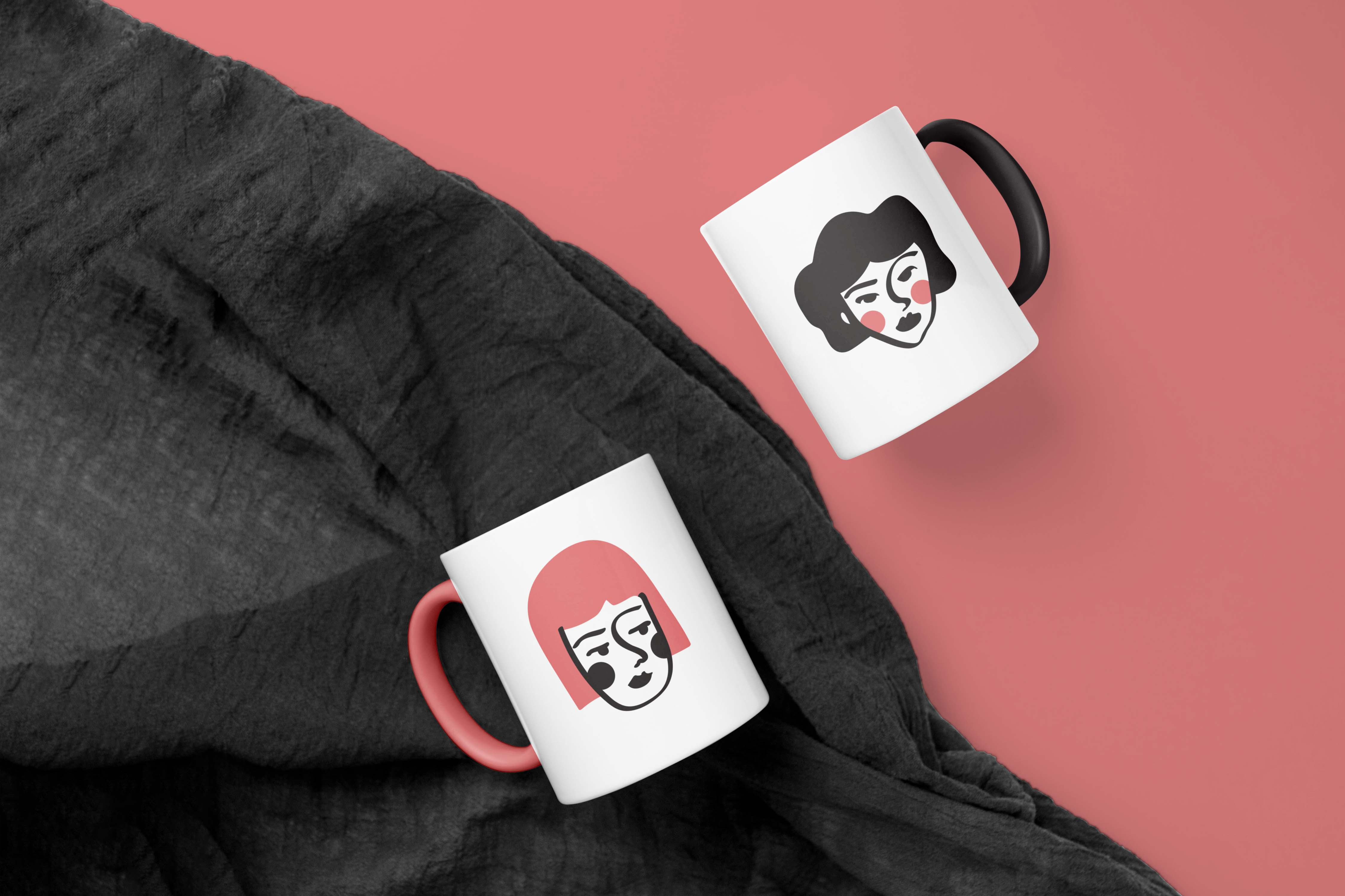 Example of Face illustrations