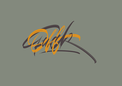 fuckoff brush calligraphy letters procreate