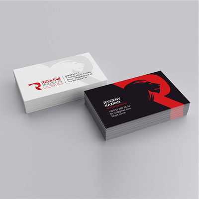 Logistic company logo fnd style brand brandbook business design identity lion logistics logo red vector