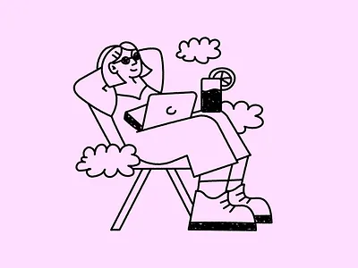 Doodle design doodle drawing illustration line work wfh