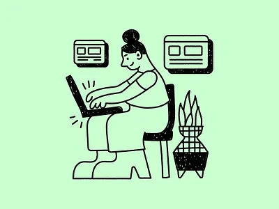 Doodle design doodle drawing illustration line work wfh