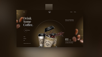 Coffee Landing page design | Klaamgraphics branding clean coffee coffee cup coffee website coffeeshop creative dashbaord typography ui ux web design web desin web ui webdesign website website design