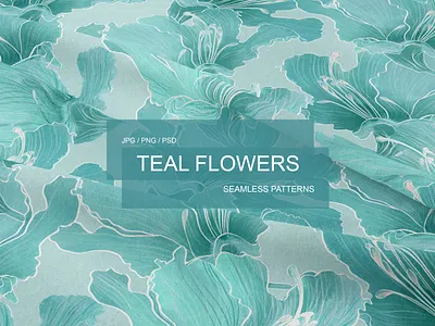 TEAL FLOWERS seamless patterns anakoto aqua aquamarine blue flowers cool sea flowers digital patterns fabric design fashion design illustration neon flowers pattern art pattern surface design rhododendron seamless patterns stylized trending flowers tial flowers trending clipart turquoise pattern