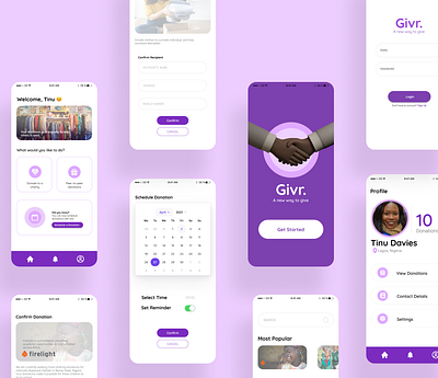 Givr 2.0 app design charity charity app donation donation app ios app design ui ui design uiux uiuxdesign uxdesign