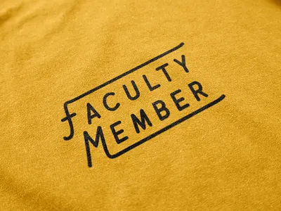 Faculty Member Shirt branding design designer graphic graphic design illustration louisville retro shirt shirtdesign typography vintage