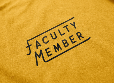 Faculty Member Shirt branding design designer graphic graphic design illustration louisville retro shirt shirtdesign typography vintage