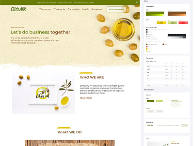Landing page & Mini Design system designsystem landingpage logo design
