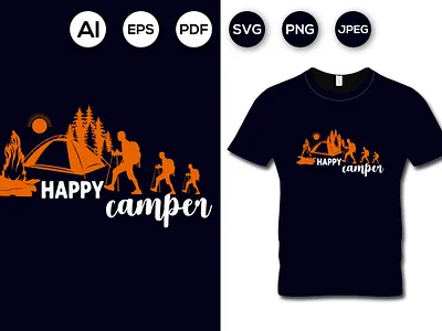 AWESOME Mountain Adventure HIKING TYPOGRAPHY T-SHIRT DESIGN