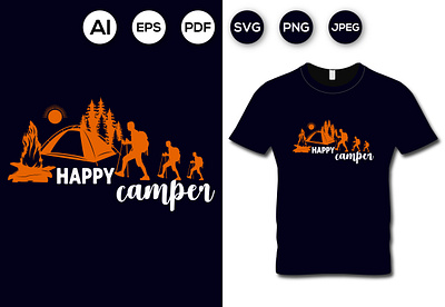 AWESOME Mountain Adventure HIKING TYPOGRAPHY T-SHIRT DESIGN