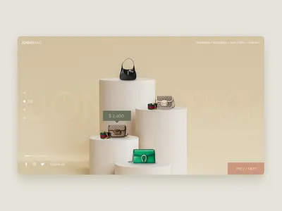 Landing Page Concept for Handbags store clean online store ui uiux web design
