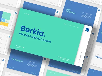 Berkia - Modern Minimalist Branding Guidelines Template brand branding business corporate google slides template guidelines keynote template layout minimalist modern powerpoint template presentation presentation template simple