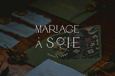 Mariage a Soie brand branding design font identity letter lettering logo logotype typography wedding wedding planner