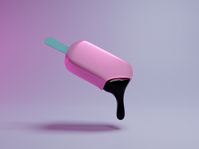 Ice cream 3d 3dart 3dscene blender blender3d design