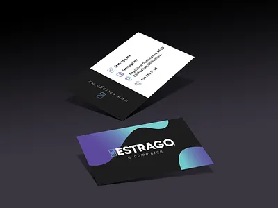 Estrago Business Card branding businesscard design minimal