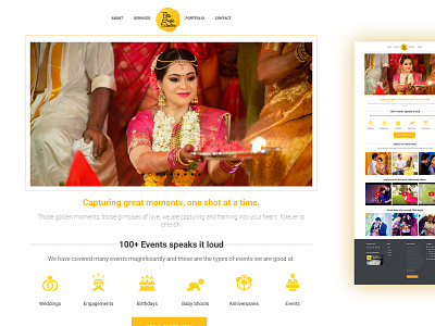 Wedding photography portfolio ui design web design website design wordpress design