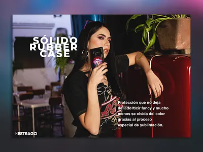 Rubber Case Post - Estrago design facebook post instagram post photograhy photography socialmedia