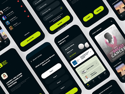 Snapshots from a recent Health Medical project app booking cancer cancer awareness dashboard design ecommerce ios medicine netflix popular product design questions quiz reminder trending video visual visual design