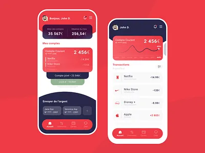 Société Générale - Bank App Redesign bank mobile mobile app mobile ui money redesign ui design ux design