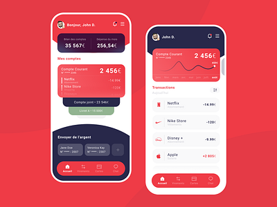 Société Générale - Bank App Redesign bank mobile mobile app mobile ui money redesign ui design ux design