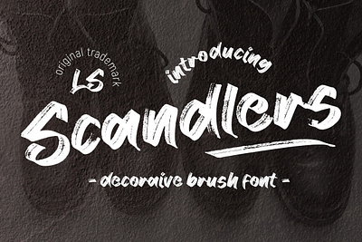 Scandlers brushfont font markerfont typeface typography