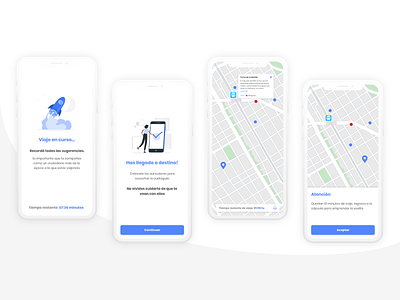 Time Travel - Mobile App Concept app interaction design maps mobile time travel ui ux