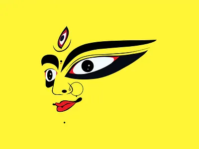 Maa Durga Illustration adobe illustrator art character characterdesign design design art flat graphic design icon illustration line art procreate simple texture ui vector