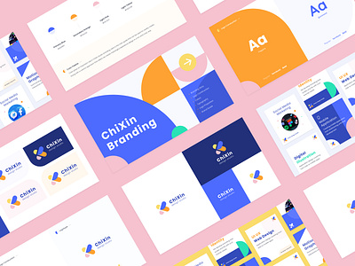 ChiXin Branding agency branding branding design branding identity geometry logo logotype ui ux x letter logo
