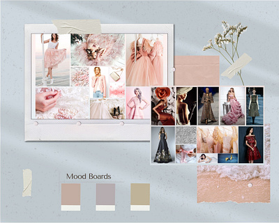 fashion mood board and research board design fashion design fashion illustration illustration moodboard