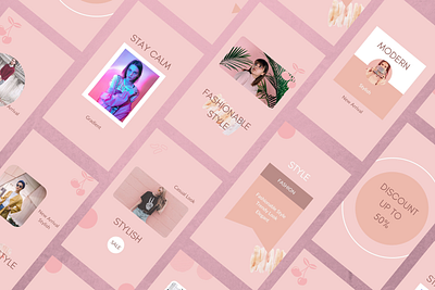 Elinour Canva Social Media Template instagram posts layout