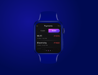 Smart Watch payment ui ux watch wearables