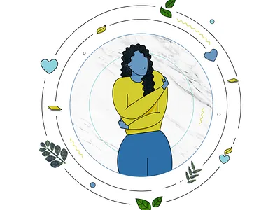 Wellness illustration for trends report art art direction design illustration vector