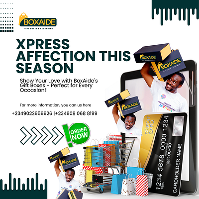 Xpress Affection this season (Boxaide Gift boxes) branding graphic design